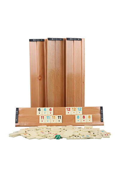 Sera Oyun Aletleri Sera Oyun Large Size Tree Okey Set (Melamine Stone)