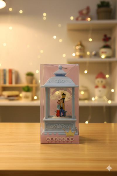 Lebron Işıklı Telefon Kulubesi Kış Masalı Sevgili Biblosu