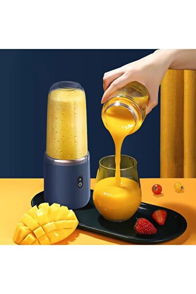 REDz Accessories Portable electric blender, 6 blades, 380 ml, 1500 mAh battery, USB charging, Removable cup