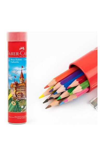 Faber Castell Faber-Castell Kuru Boya Kalemi Red Line Metal Tüp Kutu Tam Boy ...