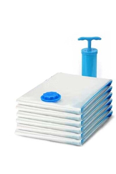 Arabest Vacuum Storage Bags 50x70cm Pack of 6 - Reusable Vacuum Seal Bags for Bedding & Clothing