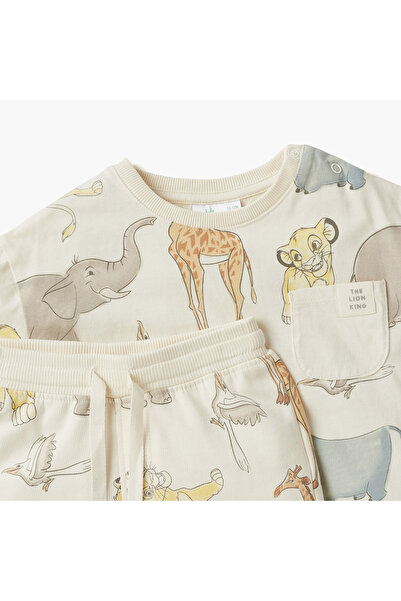 Disney The Lion King Print T-shirt and Shorts Set