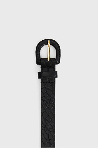 adL Kroko Kaplama Tokalı Kemer