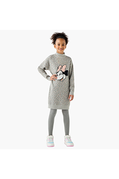 Disney Minnie Mouse Sequinned Sweat Dress and Leggings Set