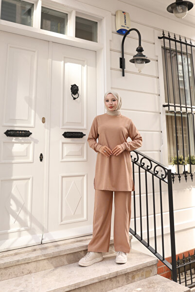 ECESSA FASHİON Πλεκτό Σετ Βασικό Πλεκτό Σετ Δύο Τεμαχίων