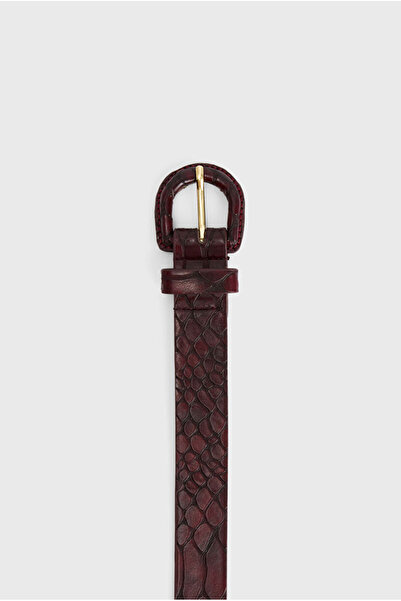 adL Kroko Kaplama Tokalı Kemer