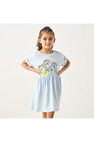 Hasbro My Little Pony Print A-line Dress with Extended Sleeves