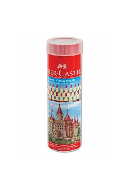 Faber Castell Faber-Castell Kuru Boya Kalemi Red Line Metal Tüp Kutu Tam Boy ...