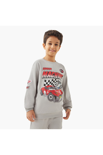 mattel Graphic Print Sweatshirt and Joggers Set