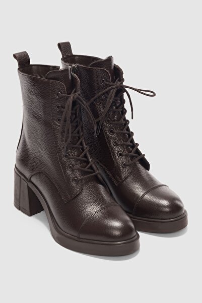 selin shoes Cizme de damă Arlea din piele naturală cu șireturi și fermoar lat...