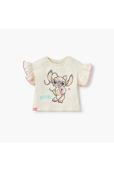 Disney Angel Print T-shirt and Shorts Set