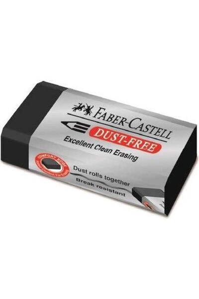 Faber Castell Faber-Castell Eraser Dust-Free Black Pvc-Free (Pack of 24)