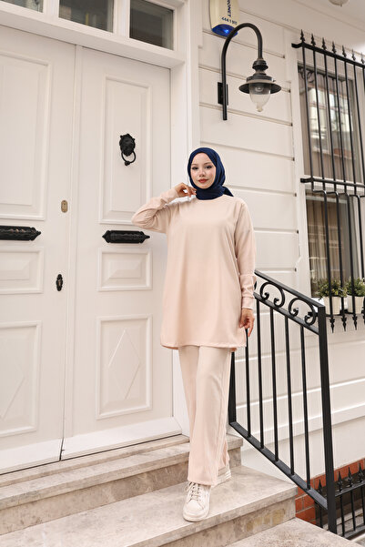 ECESSA FASHİON Πλεκτό Σετ Βασικό Πλεκτό Σετ Δύο Τεμαχίων