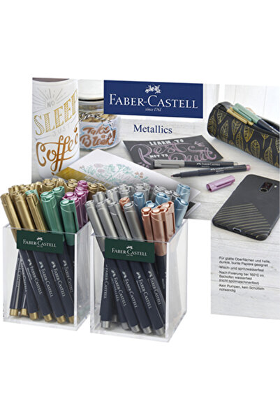 Faber Castell Faber-Castell Metalik Markör Kalem 60 Lı Stant