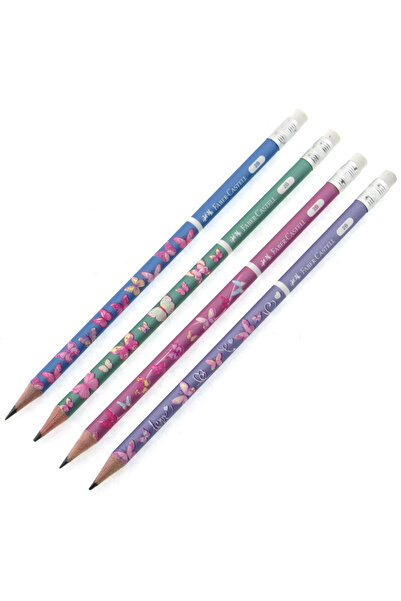 Faber Castell Faber-Castell Kurşun Kalem Kelebek Silgili 2B 5244 000049 (72 L...