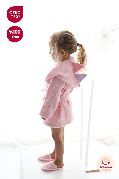 Bebekevi %100 Pamuk OEKO-TEX® Sertifikalı Dinozor Desenli Pembe Mini Bebek Bo...