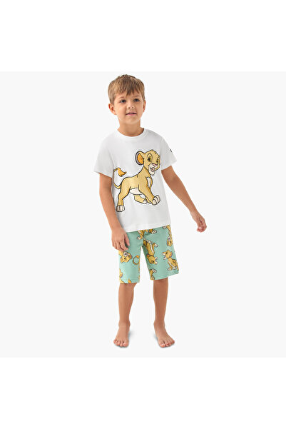 Disney The Lion King Print T-shirt and Shorts Set