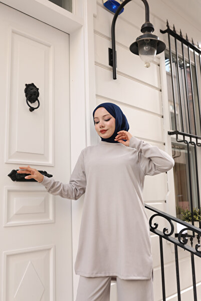 ECESSA FASHİON Πλεκτό Σετ Βασικό Πλεκτό Σετ Δύο Τεμαχίων