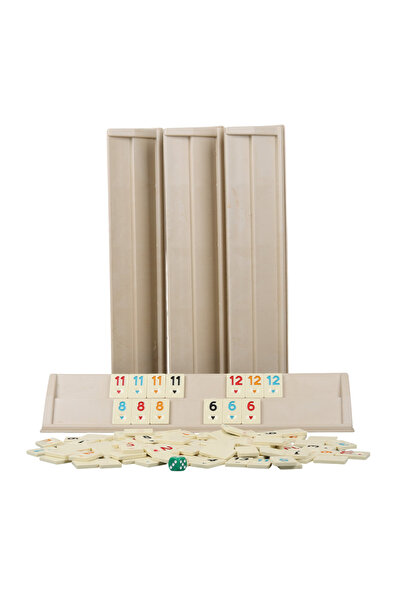 Sera Oyun Aletleri Sera Cream Color Plastic Okey Set (Melamine Stone)