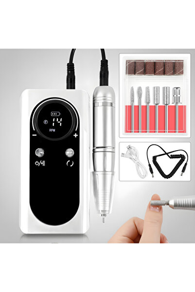 Elindor ® Ηλεκτρική λίμα νυχιών με επαναφορτιζόμενη βάση, πλήρες σετ περιποίη...