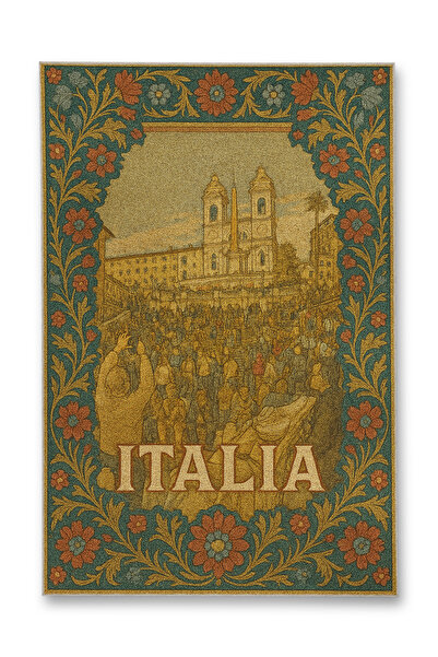 Rugs Modern Halı MOSSO Ιταλία Υφαντό Χαλί με Σχέδια, Vintage Διακοσμητικό Χαλ...