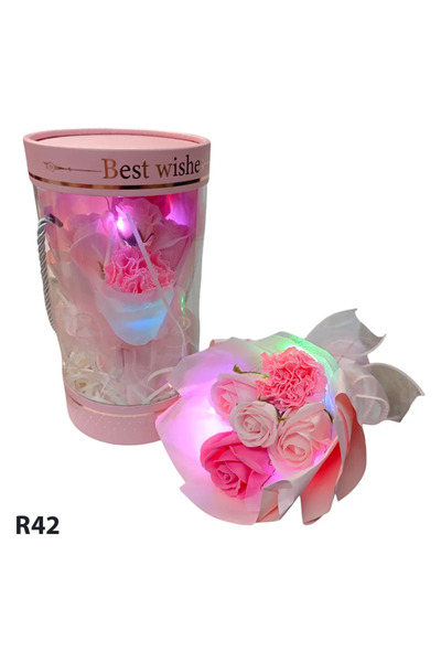 KIERA Buchet de 5 Flori cu Luminite