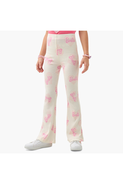 mattel Barbie Print Flared Leggings