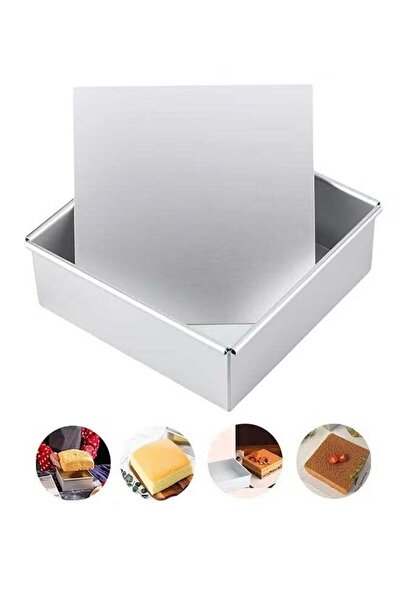 Arabest Square Pan baking pan Bakeware Pans for Brownie Cake Size 8 Inches with Removable Bottom