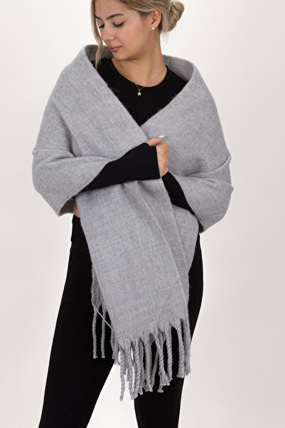 L&M LEGAS MODA Women's Plain Model 100% Cotton Woven Shawl Scarf 70*190