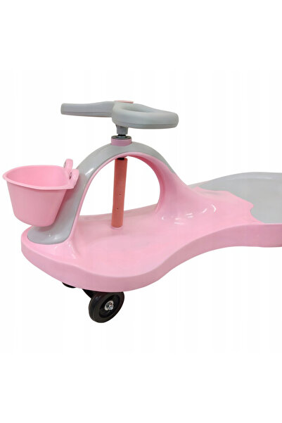 zola Gravity car for children, Swing car, 360°, basket, maximum weight supported 60 Kg, pink