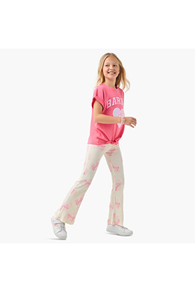 mattel Barbie Print Flared Leggings