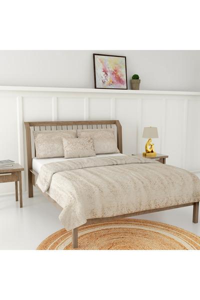 Lifestyle Jacquard Textured 4-Piece Super King Comforter Set