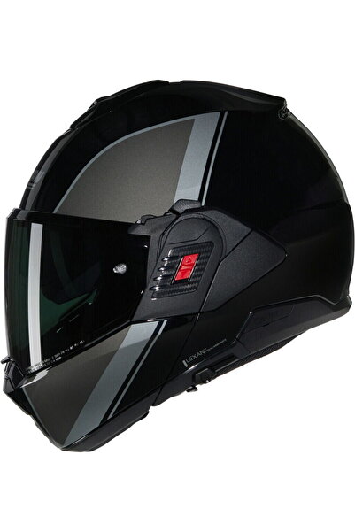 Nolan N120.1 Verniciatura Speciale Çenesi Arkaya Açılır Kask Siyah Camlı (341)