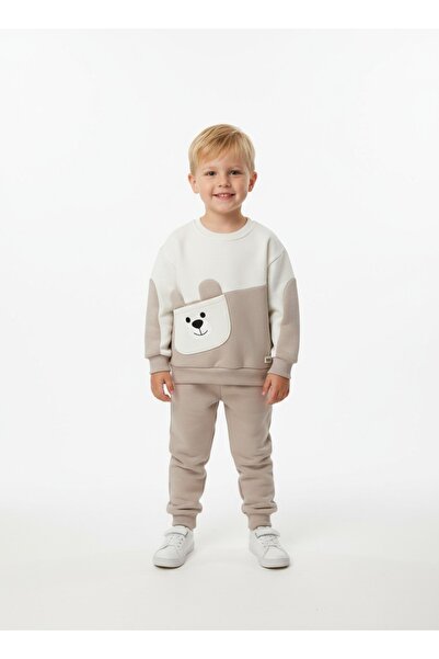 gigigiyim Three-String Boy's Set with Dog Ear Pattern