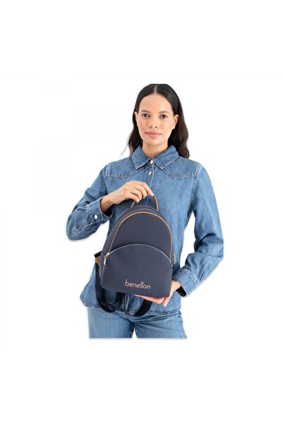 Benetton United Colors Of Bnt_1676 26X22X10 Sirt Lacivert Kadın Çanta
