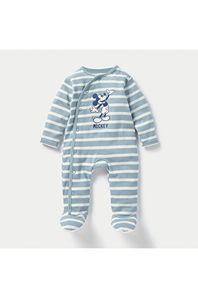 Disney Mickey Mouse and Friends Print Footed Sleepsuit - Set of 3