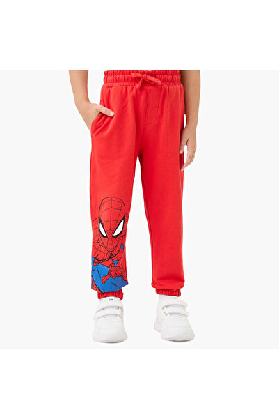 Marvel Spider-Man Print Joggers with Drawstring Closure and Pockets