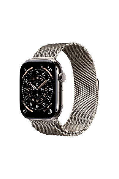 Apple Watch Series 11 GPS + Cellular, 42 mm Natürel Titanyum Kasa ve Natürel ...