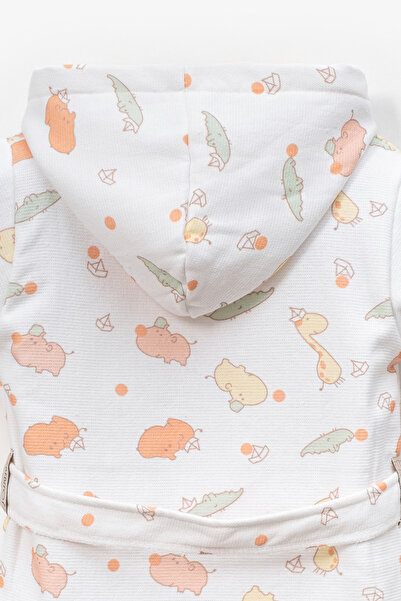 Bebitof Cute Animals Patterned 100% Cotton Bathrobe