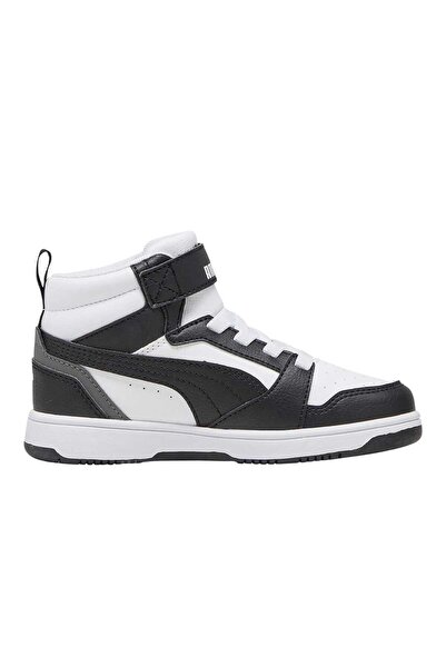 Puma Rebound V6 Mid Ac+ Ps Unisex Children's Black Casual Shoes