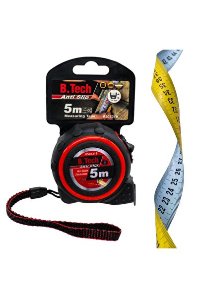 B-Tech 503319 Muhafazalı Çelik Şerit Metre 5mt x 25mm