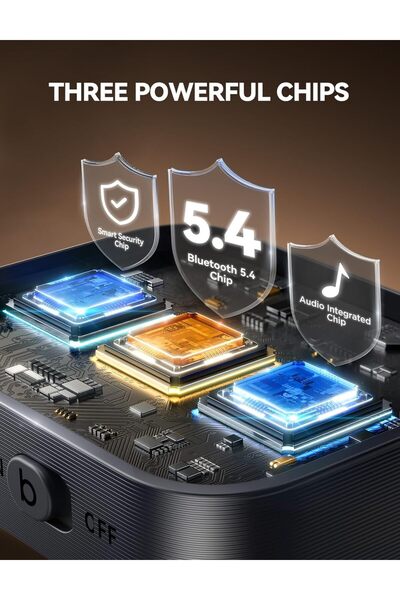 Joyroom Bluetooth 5.4 Car Adapter (2025) — HiFi Bass, Dual Mics, 16-Hour AUX Receiver