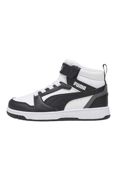 Puma Rebound V6 Mid Ac+ Ps Unisex Children's Black Casual Shoes
