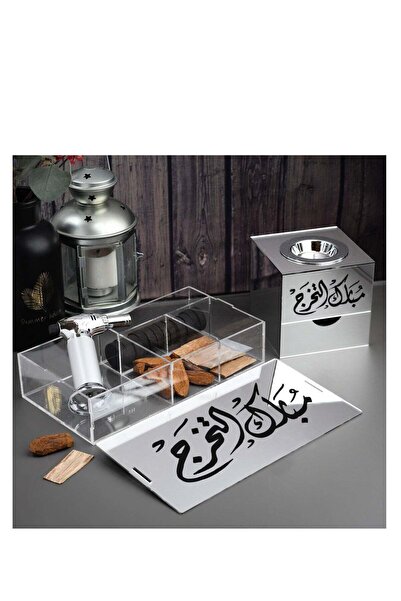 Story of candle Incense burner with a box for storing incense, bearing the ph...