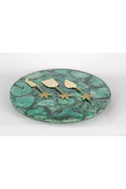 Mikasa Moor Green Marble Gold Cheese Presentation Set 36cm