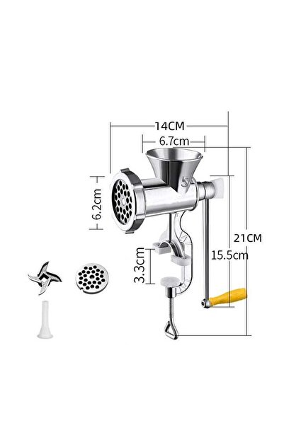 Arabest Aluminium Meat Grinder Silver No.5
