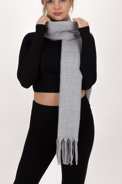 L&M LEGAS MODA Women's Plain Model 100% Cotton Woven Shawl Scarf 70*190