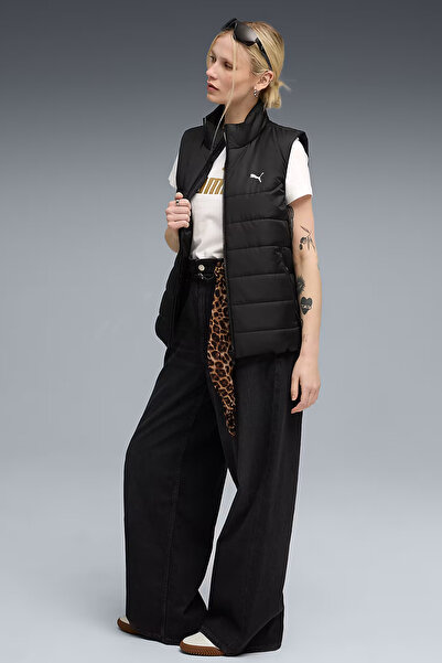 Puma Essentials Padded Kadın Siyah Dik Yaka Spor Yelek 685229 01