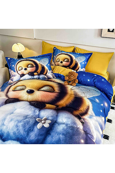 CHIRASO CHIRASO Bedding, 5D, 1 Person, ELASTIC Sheet 140x200cm, Duvet Cover 155x205cm, 2 Pillowcases