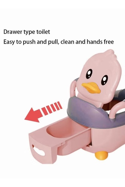 Generic Baby Potty Seat Training Potty System Toddler Potty Toilet Potty Chair with Cushion and Back Support